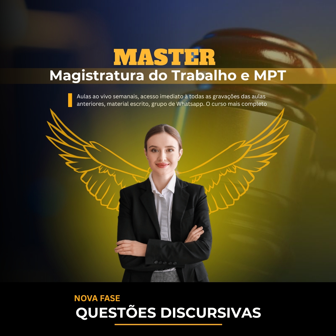 <b>Master</b> Questões Discursivas MPT & Magistratura do Trabalho